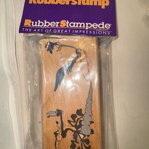 Vintage 1989 Road Runner  Rubber Stampede Rubberstamp NEW Sealed NIP U16